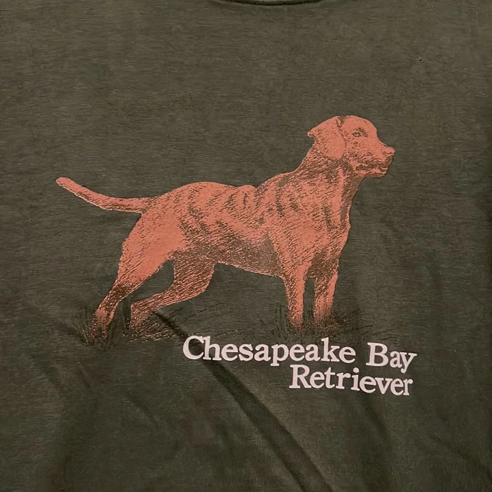 NWT J Crew Long-sleeve made-in-the-USA retriever graphic T-shirt